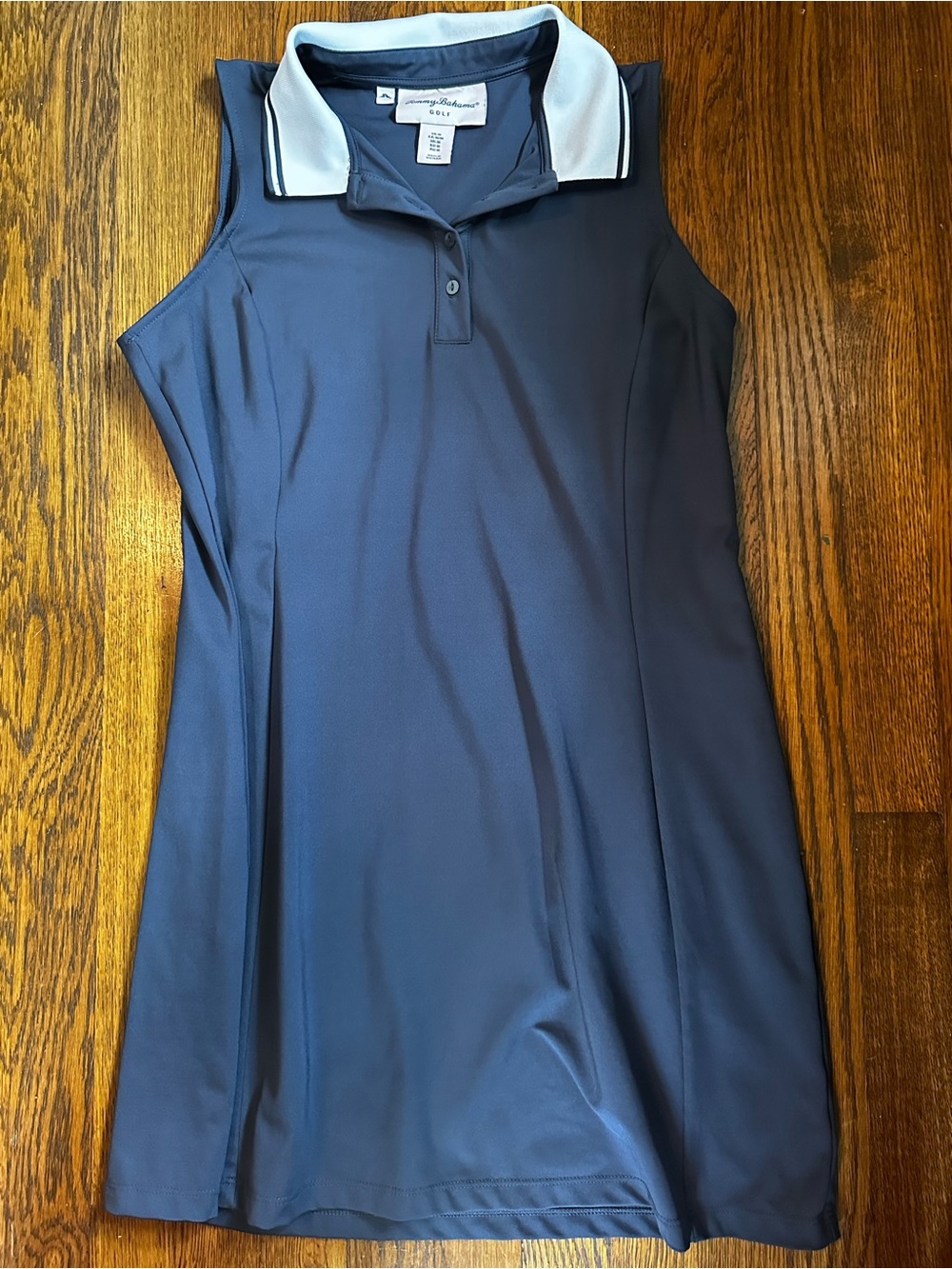 Tommy Bahama Golf Sleeveless Polo Dress Navy - Size M - Picture 2 of 8